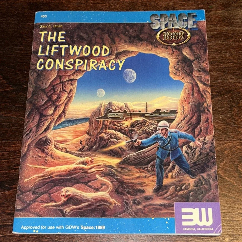 THE LIFTWOOD CONSPIRACY, GDW'S SPACE: 1889 COMPATIBLE, 3W #403, PB, RPG!‎